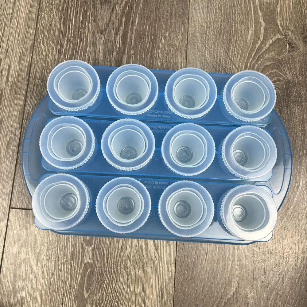 12-Piece Shot Glass Ice Cube Mold Set -blue Jello Shots